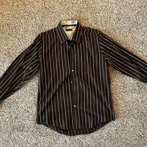7 Diamonds button up shirt, vertical striped